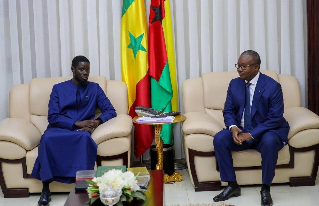 The President of the Republic, His Excellency Mr. Bassirou Diomaye Faye, on an official visit to Guinea-Bissau