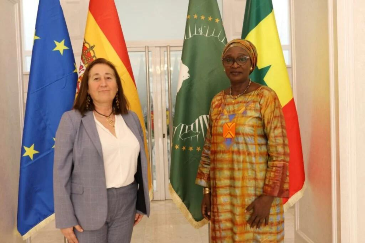 Audience on 26 April 2024 with Her Excellency Maria Dolores Rios Peset, Ambassador of the Kingdom of Spain to Senegal.